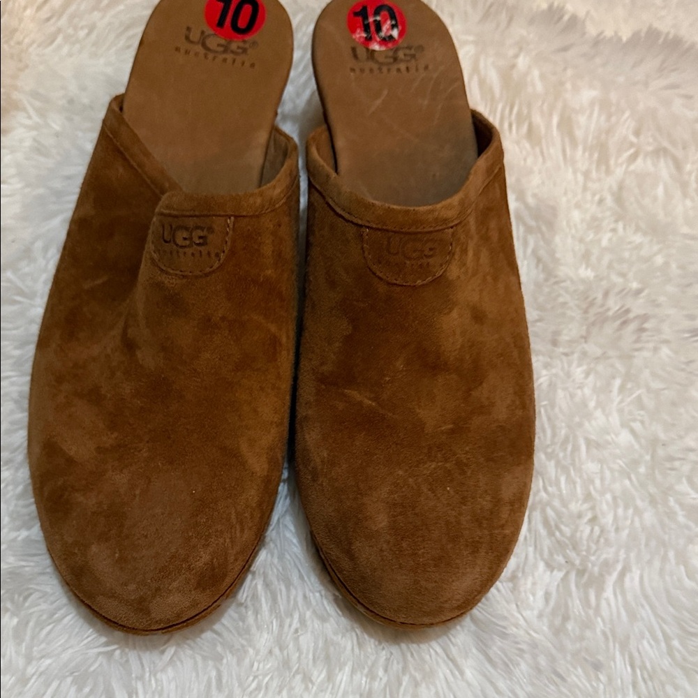 UGG Men’s Chestnut Suede Slip-On Mules